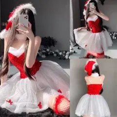 ☆楽しめる夜にメリークリスマス可愛いらしいサンタランジェリー