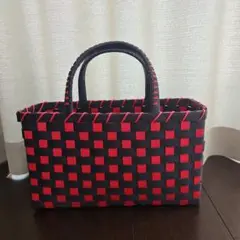 エコクラフト　ツートンかごバック