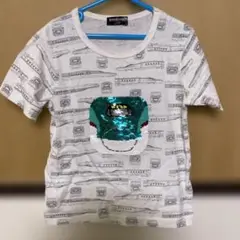 新幹線　Tシャツ　１２０　はやぶさ　こまち　スパンコール　キッズ　男の子