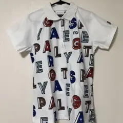 正規美品！PEARLY GATES アルファベット柄 ポロシャツ