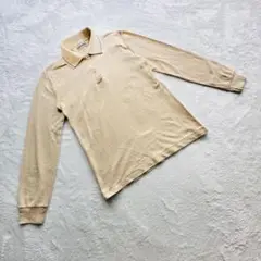 RENOWN レナウン 【M】長袖 ポロシャツ ベージュ カジュアル トップス