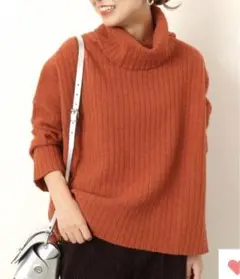 ★ relume★美品★ブリティッシュヤーンタートルワイドプルオーバー