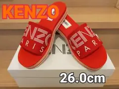 【新品未使用】 ケンゾー KENZO サンダル 赤 レッド オレンジ 26cm