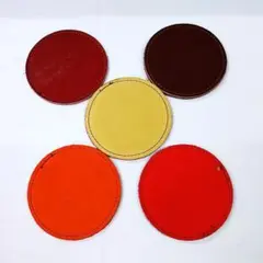 家でできるトレーニンググッズ グローブの革製 手作りのスポーツメンコ 5個セット
