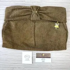 【美品】ボルボネーゼ　セカンドバッグ　ポーチ
