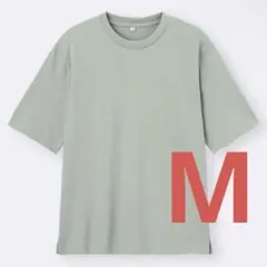 GU ドライポンチT(5分袖) 男女兼用 M グリーン 357051