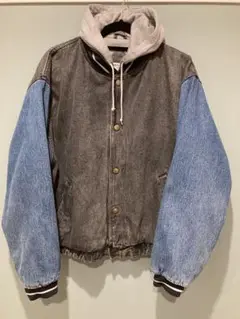 90s YUKON TRAVEL デニム ジャケット パーカー XL オマケ付き