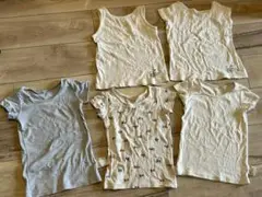 無印良品　UNIQLO 100cm アンダーシャツ 5枚セット