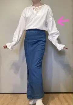 GU ホワイトブラウス Sサイズ 綿100% 155cm 新品