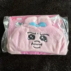 【新品未開封タグ付】おぱんちゅうさぎ ぬいぐるみポンチョ②【涙／水色リボン】