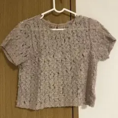 ディスコート　フラワーチュールレーストップス　ピンク