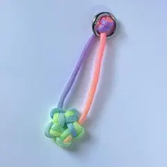 レインボー　星型　チャーム　キーホルダー