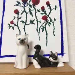 陶器　猫　置物　インテリア