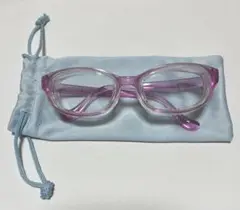 花粉保護メガネ　花粉症対策　子供用　ピンク　【美品】