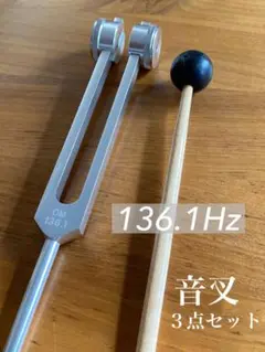 音叉とマレットセット マドモアゼル愛 音叉 チューナー マドモアゼル愛 528Hz ハンマー2本付き - メルカリ
