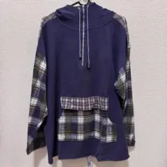 CITY CLUB フード付きネルシャツ Mサイズ