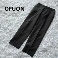 【オフオン】イトキン　タックストレートパンツ　秋　　ポケット付き　スラックス