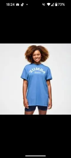 【新品正規品】ZUMBA Tシャツ 青色 フリーサイズ