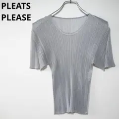 美品 PLEATS PLEASE プリーツ カットソー