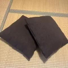 ソファ クッション ミニ 小さめ 36×36 グレー シンプル 2個セット