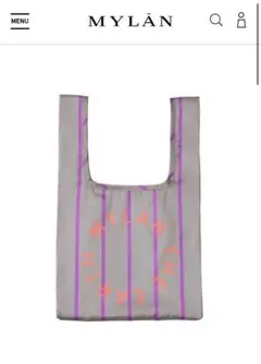 マイラン　MYLAN エコバッグ　ラベンダー Stripe Linen Eco Bag | Citrine – MYLAN ONLINE SHOP