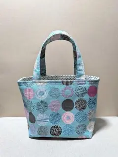 《ハンドメイド》巾着付きバッグ・ランチバッグ