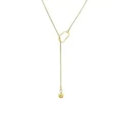 ゴールド 大人 華奢 Y字 オフィス 高見え ネックレス 可愛い ロング アクセ