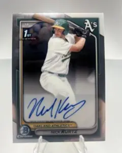 Topps 2024 Bowman Chrome Nick Kurtz Auto