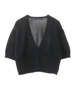 美品♡マルティニーク♡グログランニットカーディガン♡黒