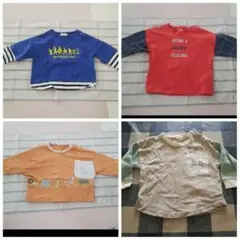 長袖Tシャツ　80cm　4枚セット