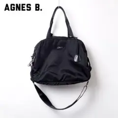 agnes b. アニエスベー ショルダーバッグ ナイロン ワンポイントロゴ