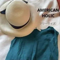 【美品】アメリカンホリック ワンピース ノースリーブ フリーサイズ