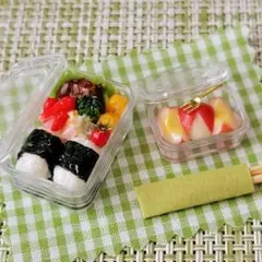 ミニチュアフード ハンバーグ弁当 セット