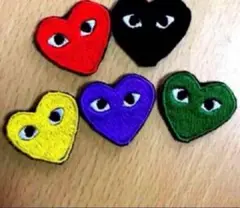 【2枚セット❣️】ハート アイロン ワッペン　新品未使用品◎