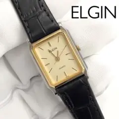 美品◆ELGIN エルジン レクタンギュラー レディース 腕時計 ヴィンテージ