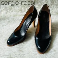 美品✨sergio rossi パンプス エナメル 厚底 ブラック 37