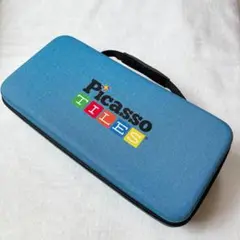 ピカソタイルズ トイケース おもちゃ収納ケース ブルー 42×21×10cm