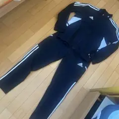 adidas ジャージ上下セット　黒/白