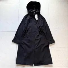 新品 グローバルワーク 2WAYフードドロストコート ネイビー M タグ付き