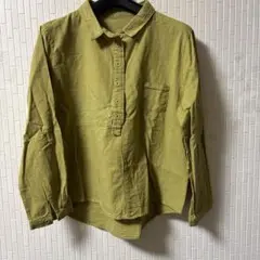 長袖、襟付きシャツブラウス (新品未使用)