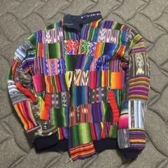 半額！古着！XLサイズ パッチワーク グワテマラジャケット