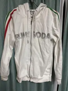 RUMSODA フルジップフーディ ホワイト Mサイズ 上下セットアップ