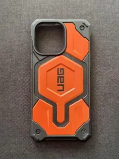 美品　UAG iPhone用ケース オレンジ/グレー
