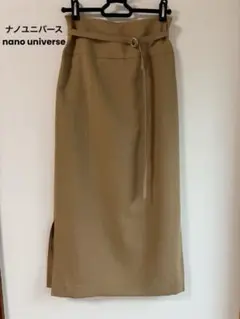 ナノユニバース　nano universe タイトスカート マスタードイエロー