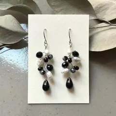 No.19　小枝アクセサリー　大人向け　上品　結婚式　プレゼント　パール