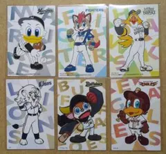 プロ野球チップスカード2025 パ・リーグ マスコット 6枚セット