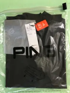 PING アドエルムハイネック長袖インナーシャツ Mサイズ ブラック