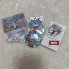 初音ミク アクリルスタンド 缶バッジ トレカセット
