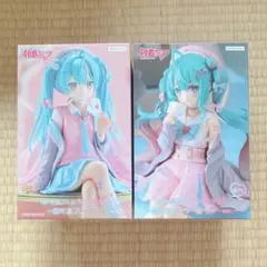 初音ミク　ぬーどるストッパーフィギュア　恋するブレザー　恋するセーラー服　セット