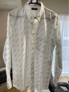 バレンシアガ BALENCIAGA シャツ 36 ロゴ 総柄